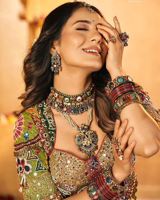 Muslin Cotton Lehenga Set