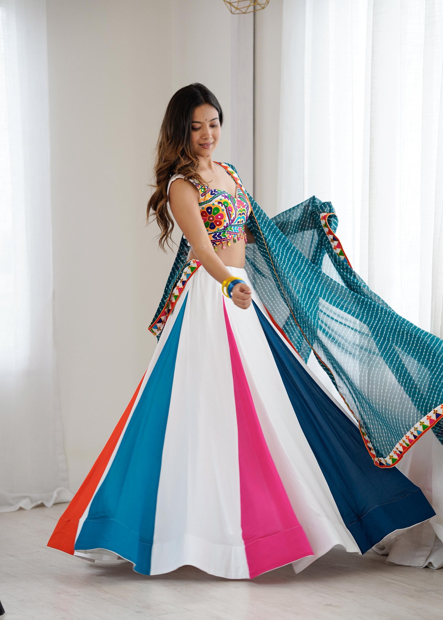 Elegant Rayon Lehenga Set
