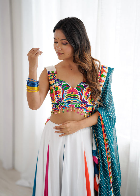 Elegant Rayon Lehenga Set