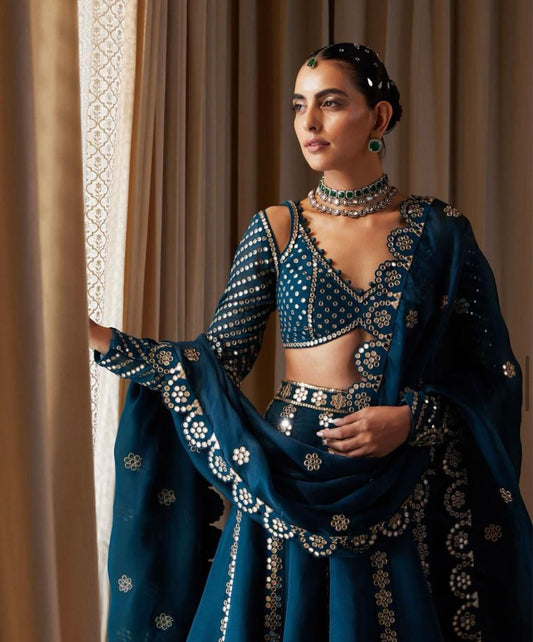 Malai Silk Lehenga