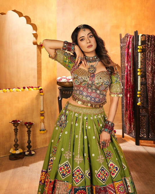 Muslin Cotton Lehenga Set