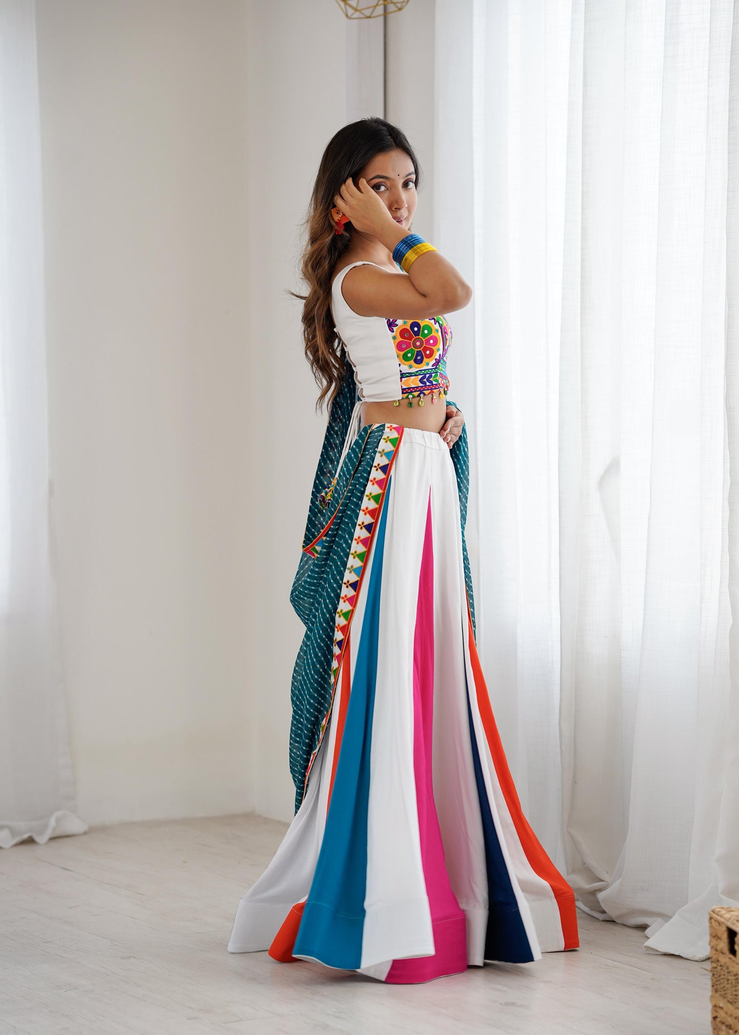 Elegant Rayon Lehenga Set