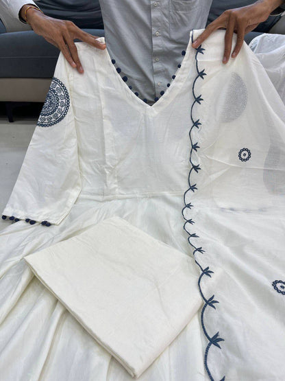 Bollywood Inspired White Anarkali by Rasha Tandani ✨