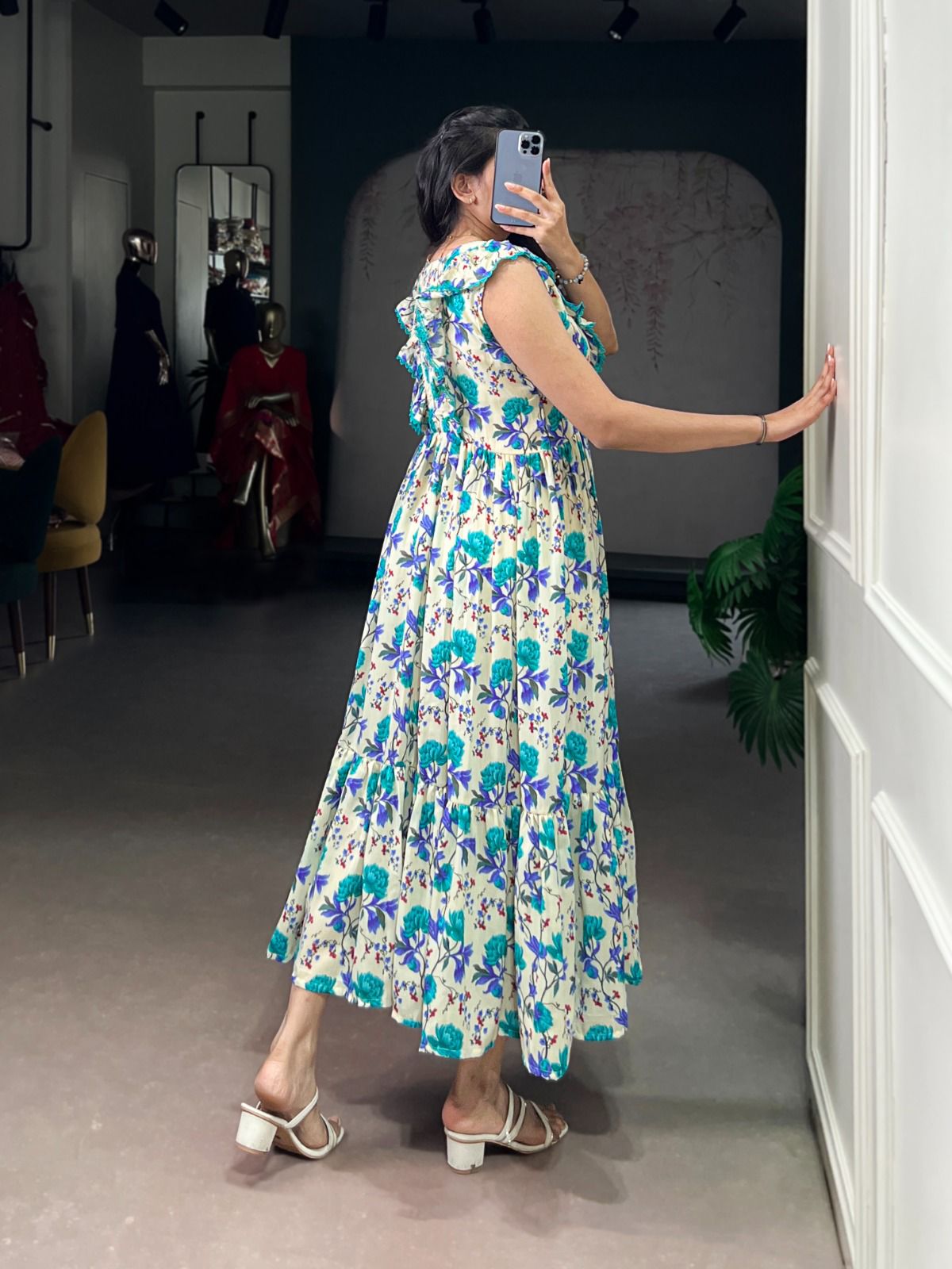 Maslin Silk Floral Frock