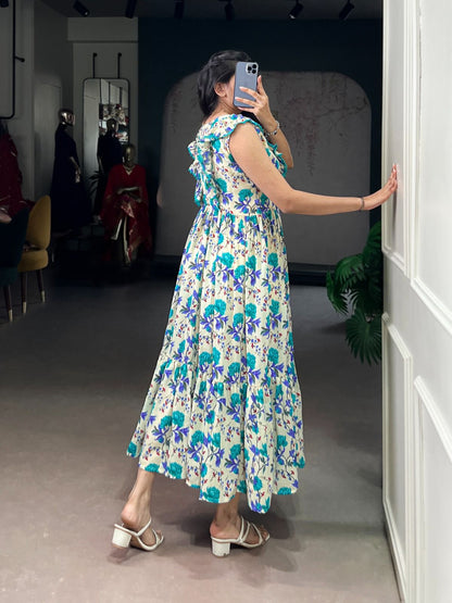 Maslin Silk Floral Frock