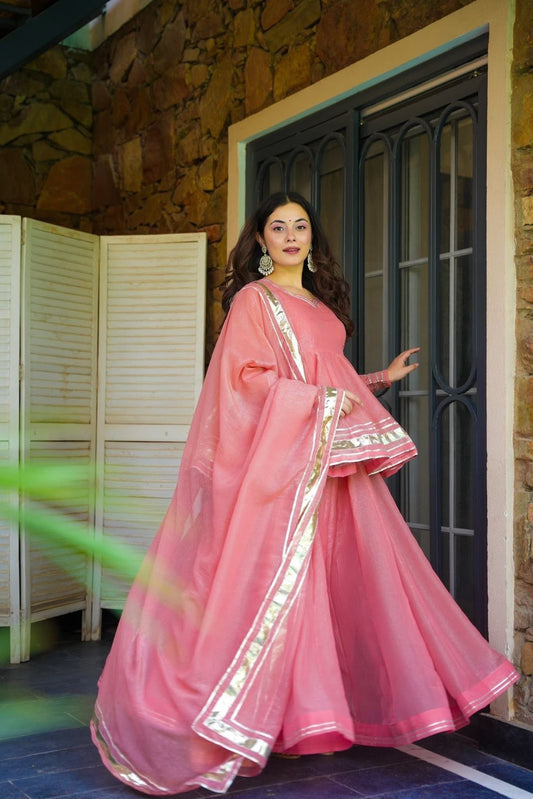 Elegant Tabby Organza Sharara Set
