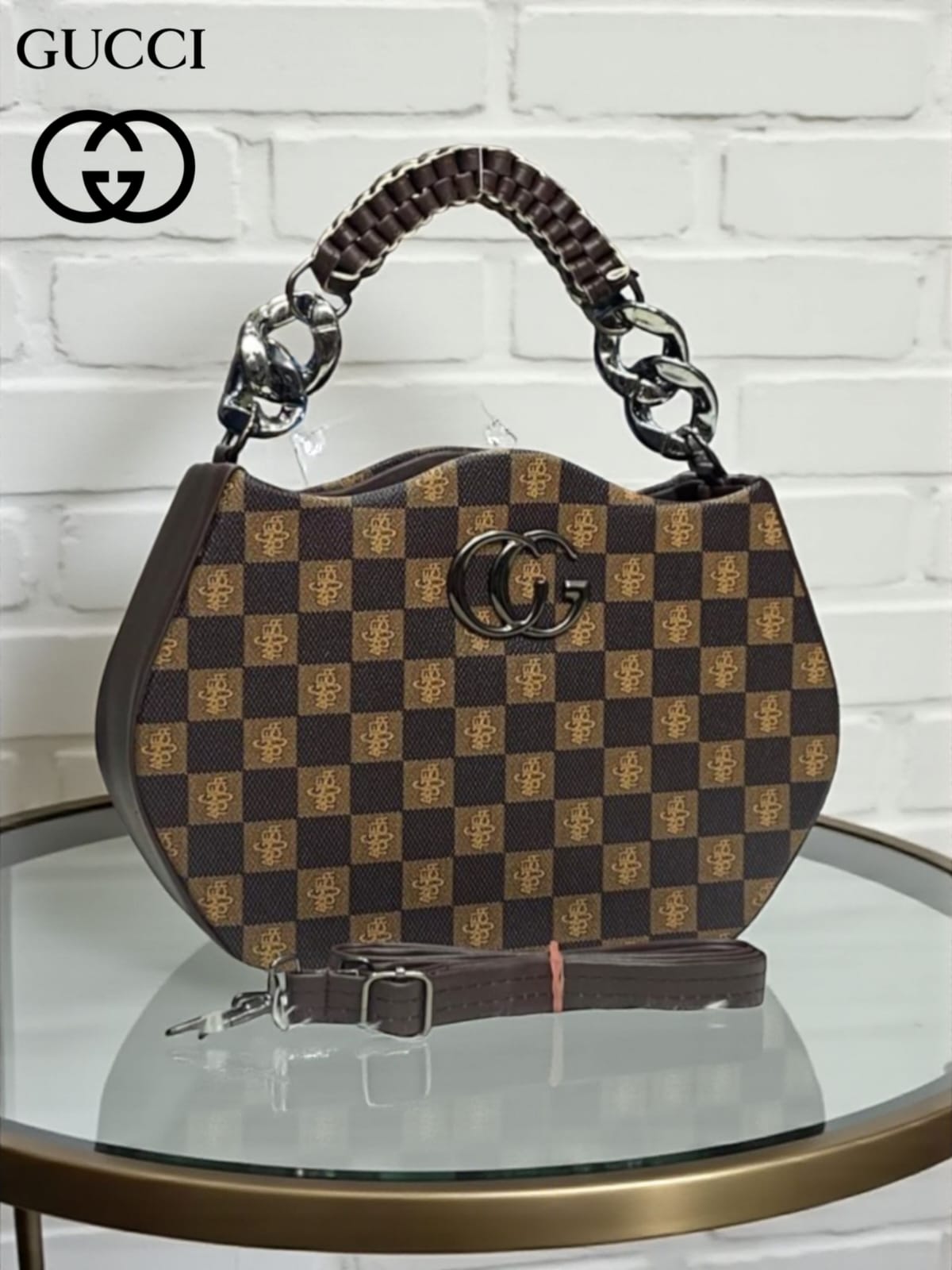 Imported Double Chain Lady Crossbody Sling