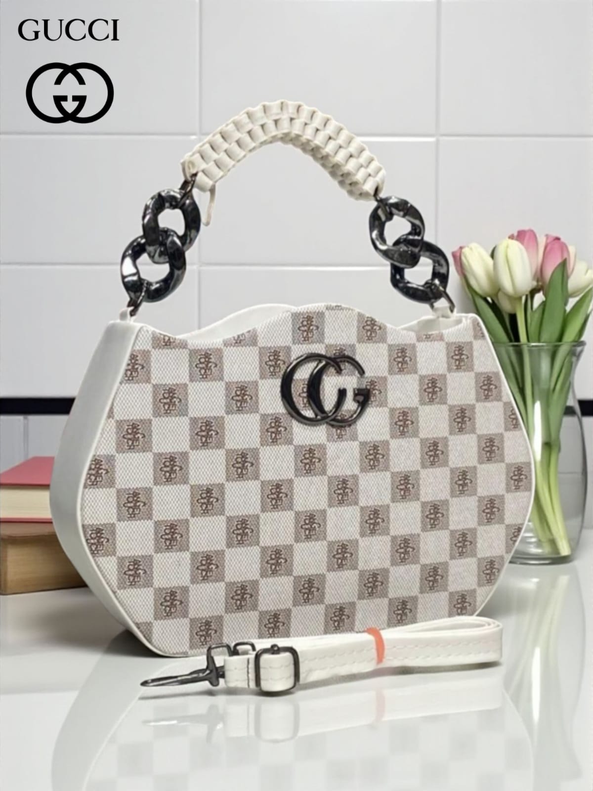 Imported Double Chain Lady Crossbody Sling