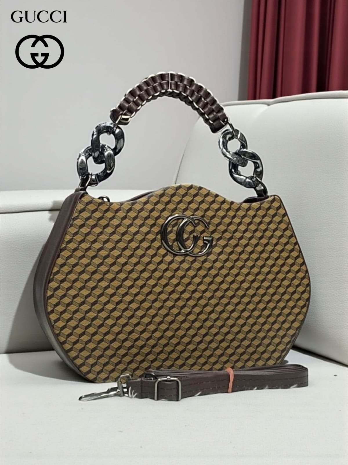 Imported Double Chain Lady Crossbody Sling