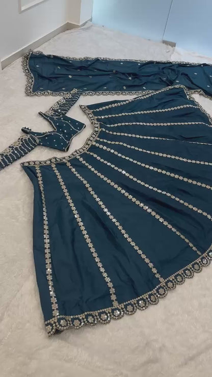 Malai Silk Lehenga
