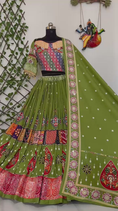 Muslin Cotton Lehenga Set