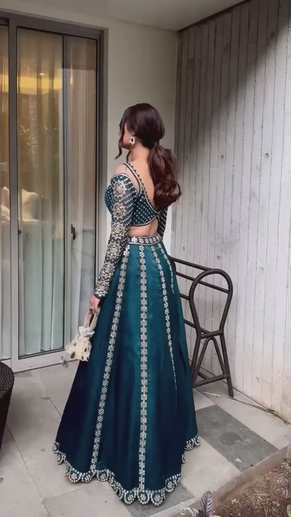 Malai Silk Lehenga